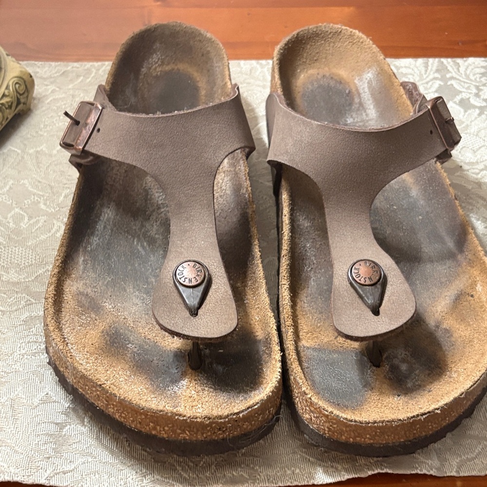 Birkenstock Brown Thong Sandals